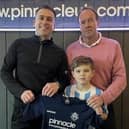 Pinnacle UK owner Jamie Smith, left, with Ian Fenwick and his grandson Jack