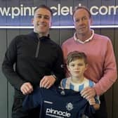 Pinnacle UK owner Jamie Smith, left, with Ian Fenwick and his grandson Jack