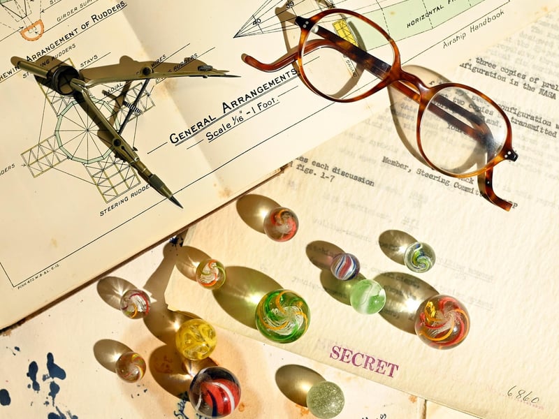 Some of the personal effects of Sir Barnes Wallis which are to be auctioned next week