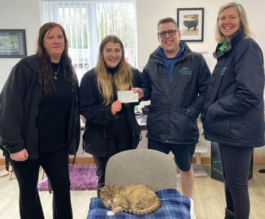 Sue and Jon with the Cat and Rabbit Rescue Centre team