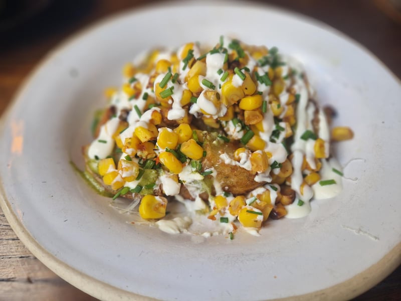 Roast Potato Esquites at Wahaca, Brighon.