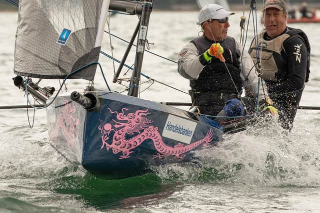 Action from Itchenor Sailing Club's International 14s regatta | Picture: Chris Hatton