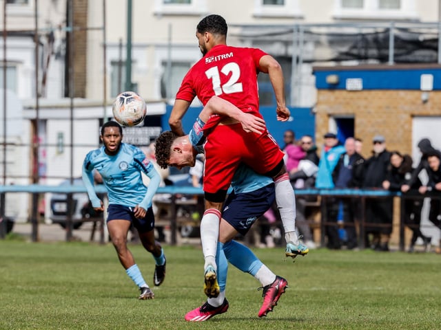 Action from Eastbourne Borough's defeat at Welling in National League South