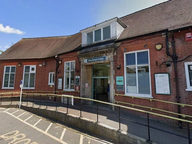 Southern said there is a points failure between Three Bridges and Gatwick Airport. Photo: Google Street View