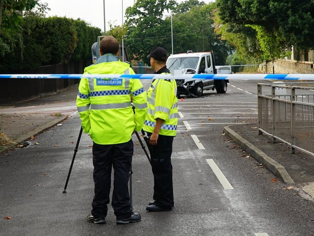 Collision on the A21 Sedlescombe Road North, Hastings (photo by Dan Jessup)