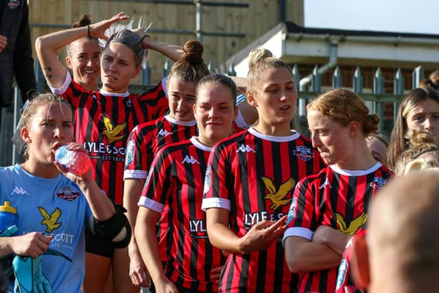 Lewes Women - pictured here before a recent Dripping Pan game - enjoyed a superb win away to Sunderland | Picture: James Boyes