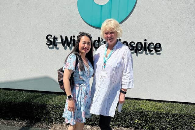 Hanh Do (left) with St Wilfrid's community fundraising manager Sarah Marsh