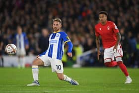 After a slow start to his Brighton career, Alexis Mac Allister is now one of the first names on the team sheet and is already a vital player for Roberto De Zerbi.  (Photo by Mike Hewitt/Getty Images)