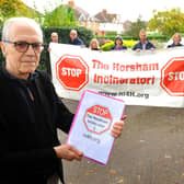 Pictured Peter Catchpole in the foreground back in 2019. Public inquiry into plans to build an incinerator at Horsham. Pic Steve Robards SR29101901