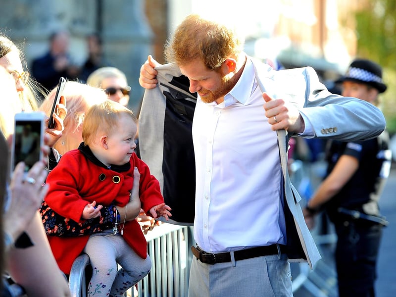 Harry and Meghan, Duke and Duchess of Sussex visit Chichester. Pic Steve Robards SR1825259