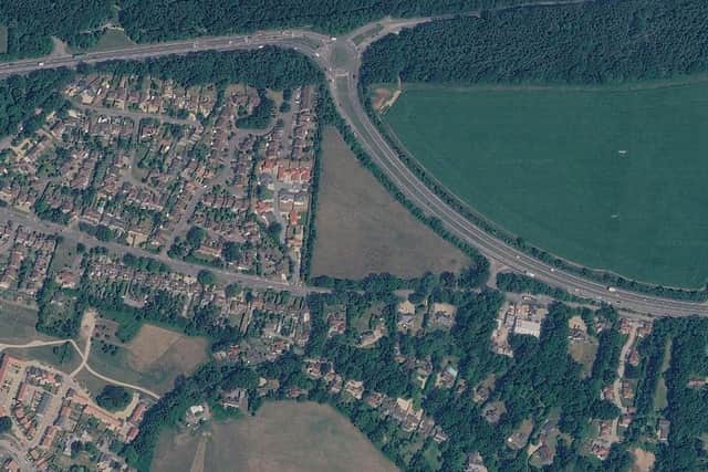 An aerial view of the site Credit: Google Maps