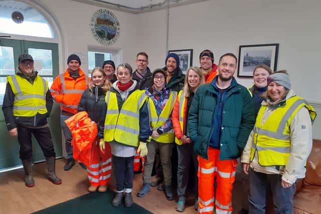 Environment Agency volunteers at Arundel train station