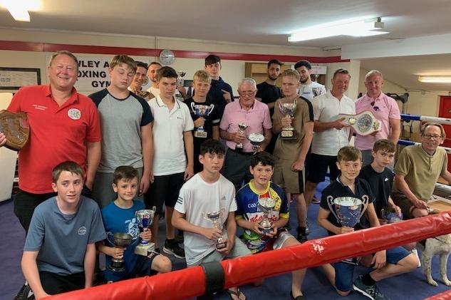 The Crawley Amateur Boxing Club squad at the awards night