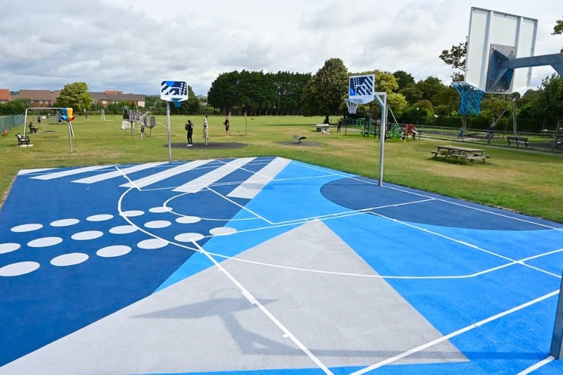 More than £10,000 has been spent to transform a popular basketball court in Worthing. Photo: Gary Robinson