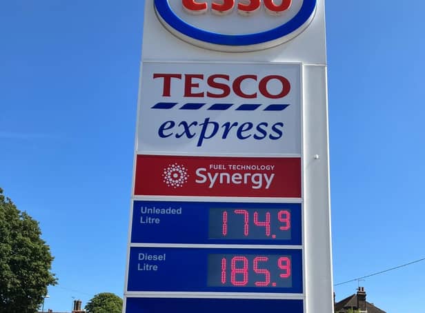 Esso garage in Storrington - with some of the cheapest petrol around