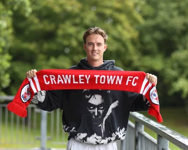 Crawley Town have announced the signing of centre-back Will Wright from Gillingham for an undisclosed fee. Picture courtesy of Crawley Town FC