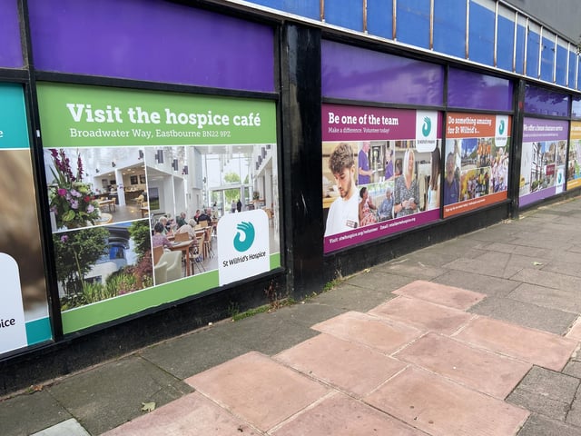 The new St Wilfrid's Hospice shop in Langney Road, Eastbourne