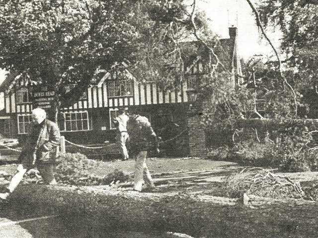 The Dukes Head after the Great Storm 1987