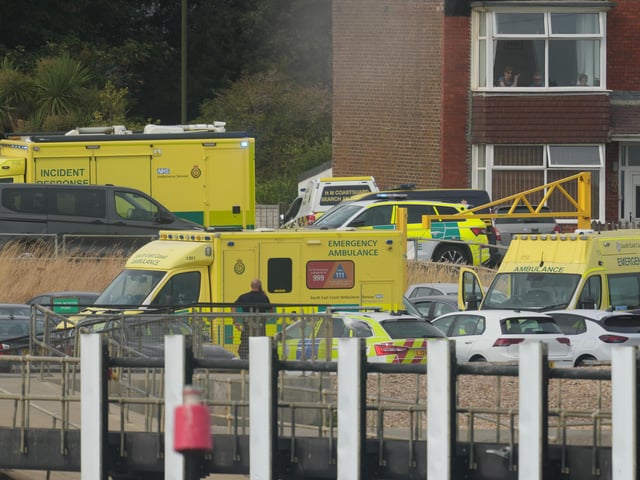 Emergency services on the scene