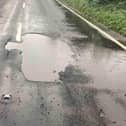 Repair work on the B2201 Chichester Road near Donnington has been complicated by the discovery of a water leak, with the road closure also affecting bus services between Chichester and The Witterings. Picture: West Sussex Highways