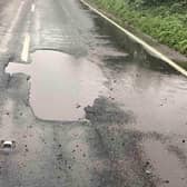 Repair work on the B2201 Chichester Road near Donnington has been complicated by the discovery of a water leak, with the road closure also affecting bus services between Chichester and The Witterings. Picture: West Sussex Highways