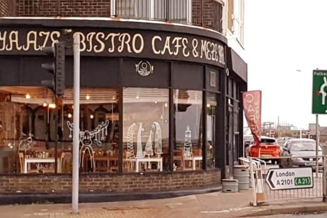 Yaaze Biistro Cafe and Meze Bar at Demark Place in Hastings town centre