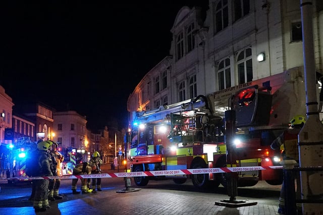 Fire in Terminus Road, Eastbourne