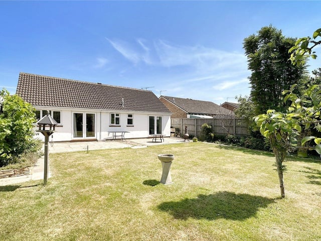 This detached bungalow is in a delightful, quiet cul-de-sac on the outskirts of Rustington. It is on the market with Graham Butt at £485,000.
