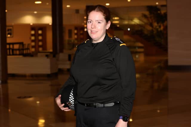 Kat Parry was also sworn into the force in January, working across West Sussex