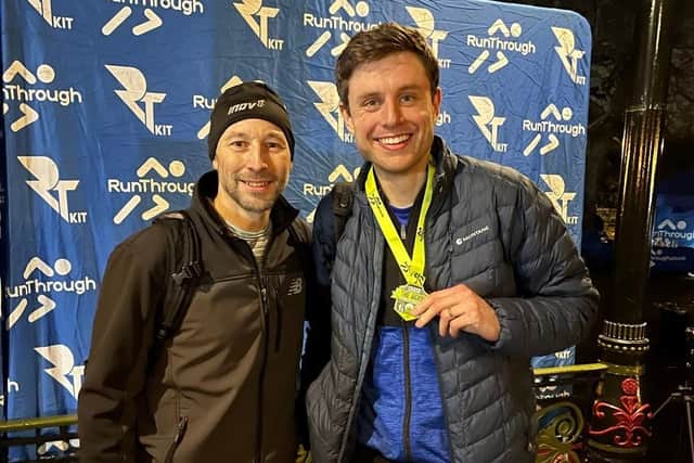 Tim Stannard (left) and Sean Duff after the Battersea 10km  | Submitted picture