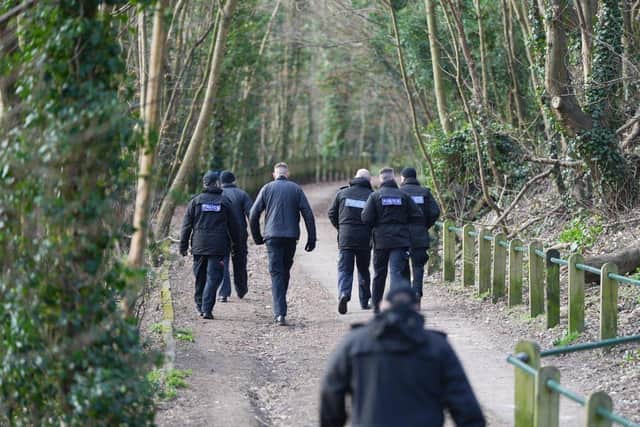 Helicopters, drones and specialist search officers have taken to the open land in Sussex by police to locate the baby.
