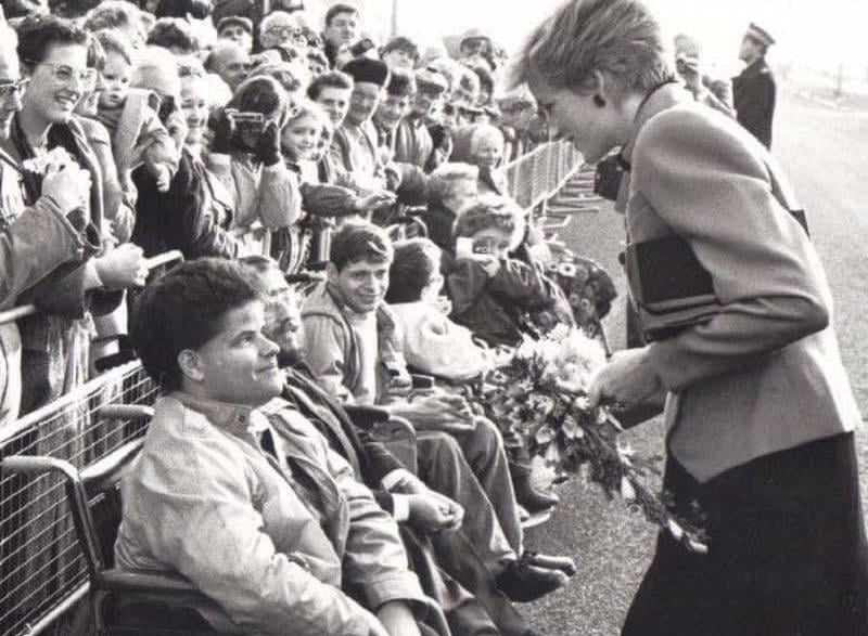 Darren met Princess Diana - a 'cherished memory' captured in a photograph that still takes 'pride of place in his home'