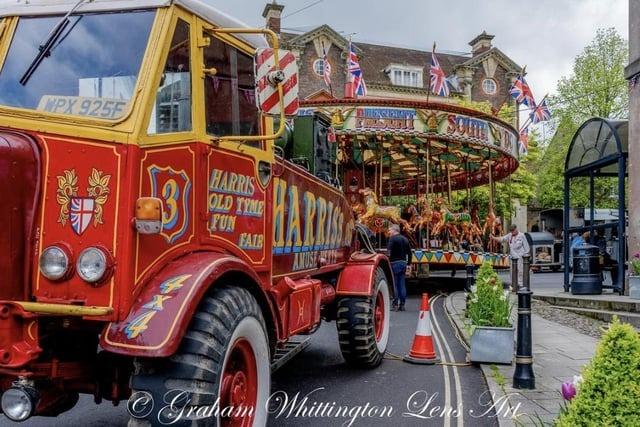 Petworth went all out on their celebrations with old time fun fair amusements! Photo: Graham Wittington