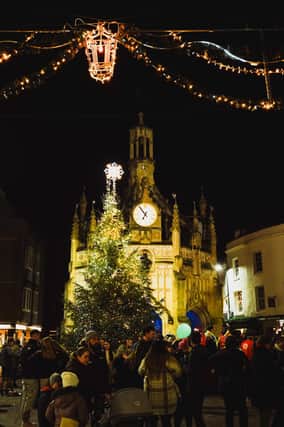 Chichester's Christmas light switch on