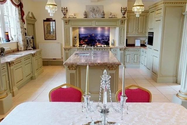 A view of the kitchen area