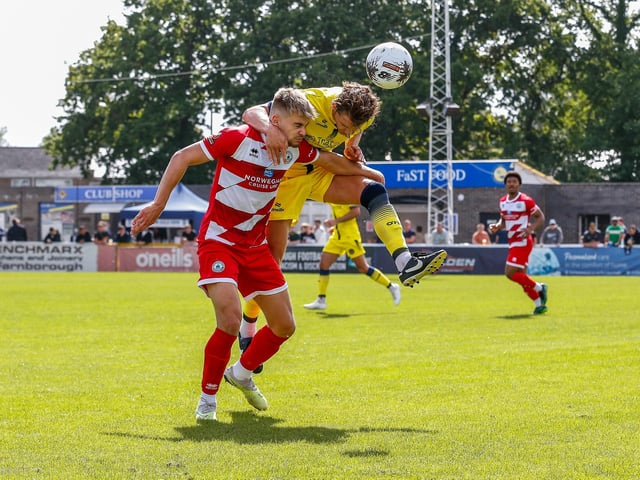 Action from Eastbourne Borough's 1-1 National League South draw at Farnborough