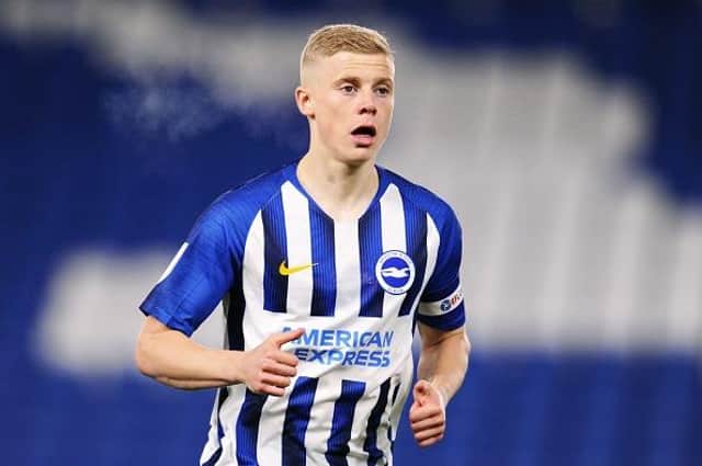 Brighton and Hove Albion player Alex Cochrane enjoyed a successful season on loan at Hearts