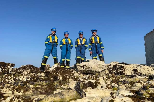 The Birling Gap Coastguard team. Picture from Birling Gap Coastguard Facebook page