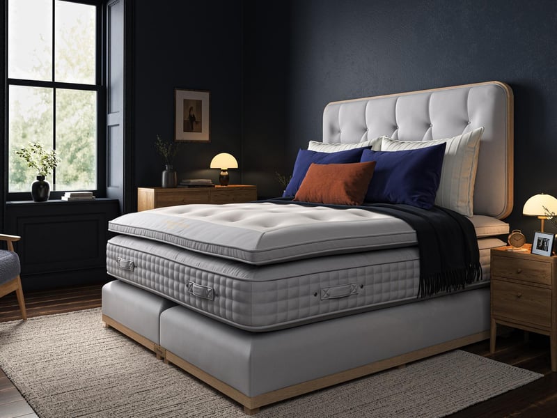 To mark the milestone, Jones & Tomlin has developed The Heritage Anniversary Bed, a one-off bed handmade in Dartmoor by specialist British bedmakers Enchanted House Beds