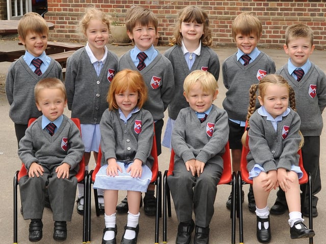 New reception pupils at Warninglid Primary School in 2010