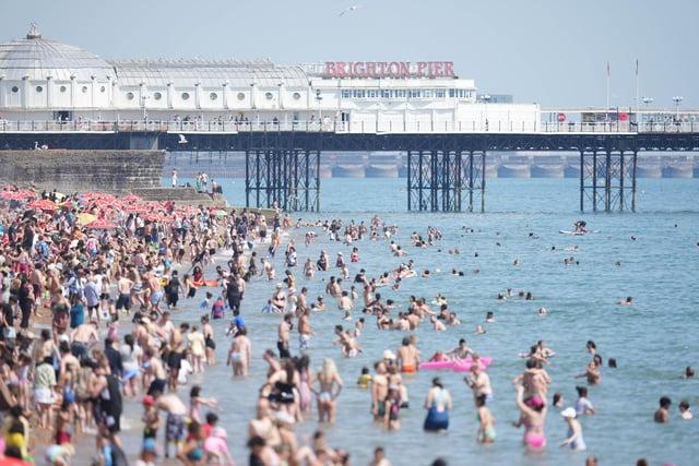 Brighton has ranked as the most loved beach in the UK, according to a new study. Picture: Eddie Mitchell