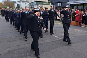 Eastbourne Remembrance service. Picture by Bob Newton