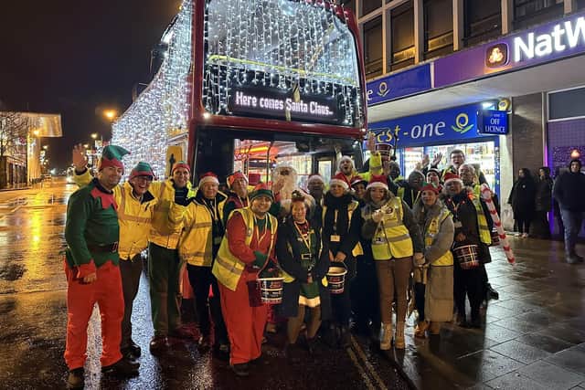 Santa Claus travelled all the way from the North Pole and boarded his very own Metrobus Santa Bus to spread festive joy and cheer to the people of Crawley. Picture contributed