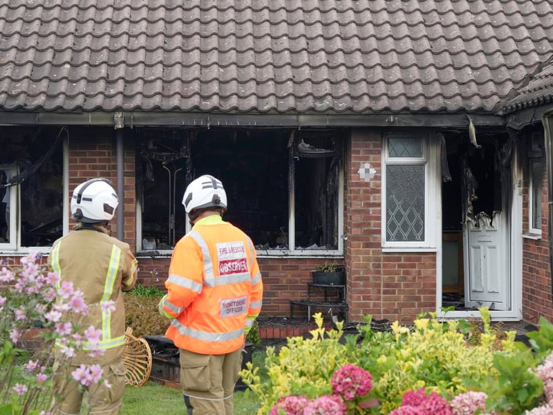 Firefighters at the scene. Picture: Sussex News and Pictures