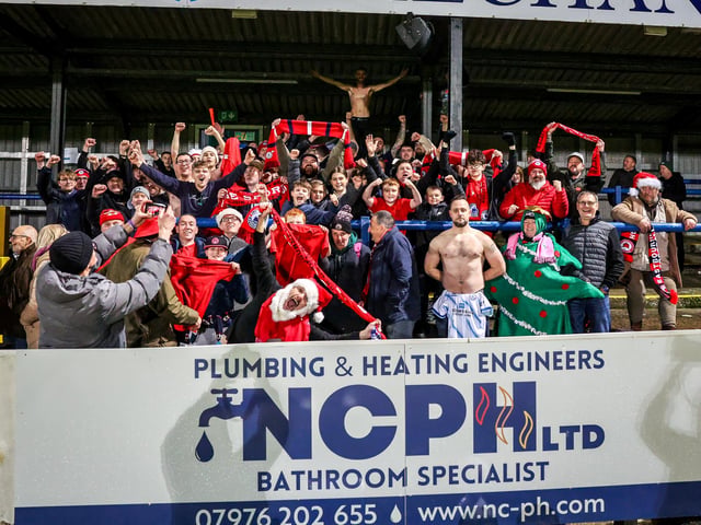 Action from Eastbourne Borough's brilliant 5-2 win away at Dover Athletic in the National League South