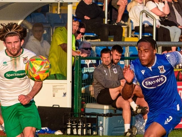 Action from AFC Totton v Bognor Regis Town, July 2023
