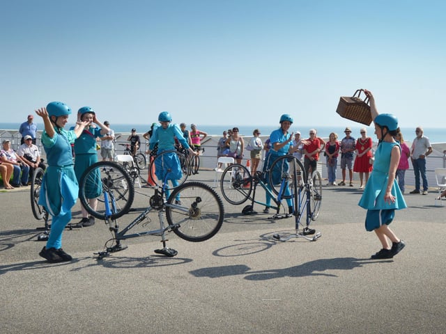 Sussex Blazing Saddles perform in Bexhill on Sunday September 10 2023.