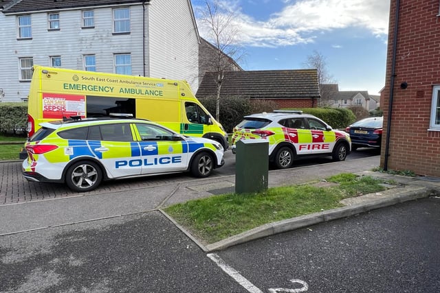 Emergency services called to fire at Eastbourne home