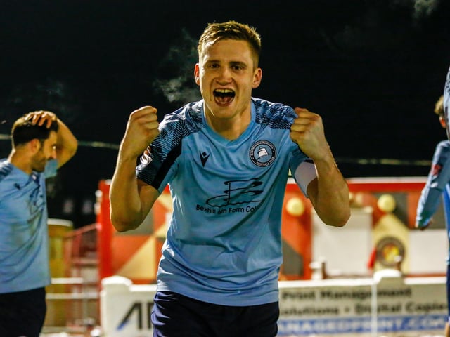 Action from Eastbourne Borough's superb 2-0 National League South win away to leaders Ebbsfleet