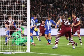 Brighton were held to a 0-0 draw with West Ham